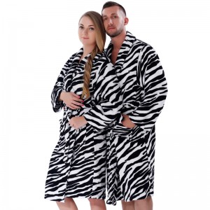 Người lớn Coral Lông cừu Robes Đàn ông Phụ nữ Áo tắm Cặp đôi Đồ ngủ